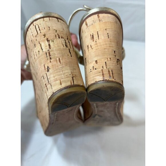 Prada Chain Link Gold Wedges - Picture 14 of 16